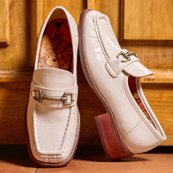 Kork Ease Florence Bit Loafer In off white patent leather size 8 - Picture 8 of 9